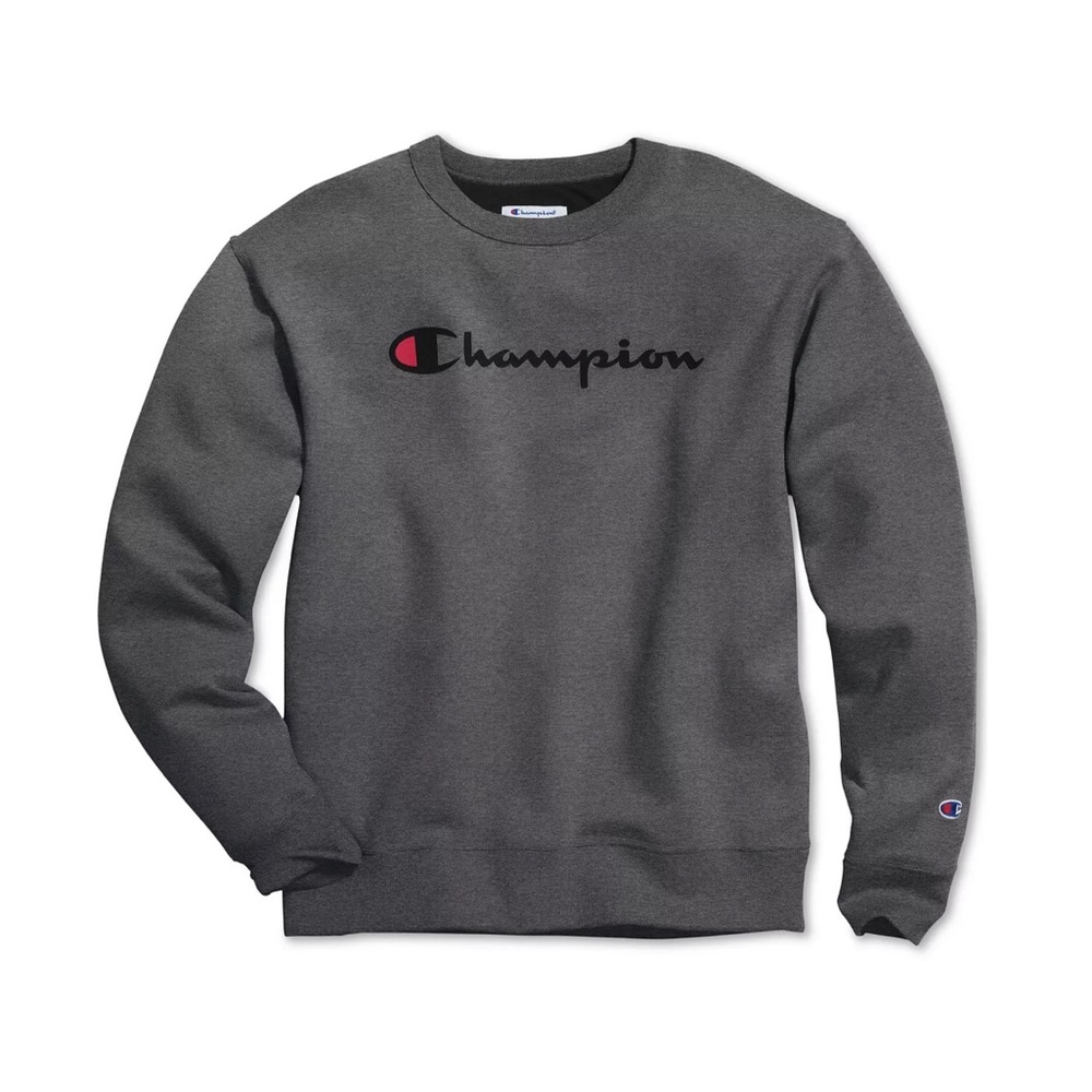 Champion Powerblend Fleece Logo Sweatshirt in Granite Heat, Size 2X, New w/Tag